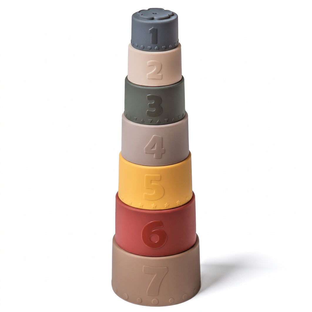 Bicchieri impilabili - Torre Retrò su bianco