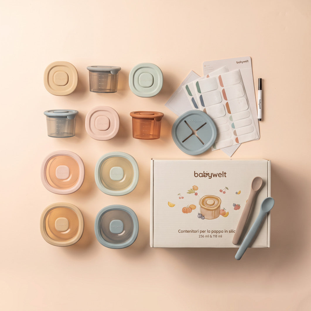 Contenitori per la pappa - Set completo dall'alto