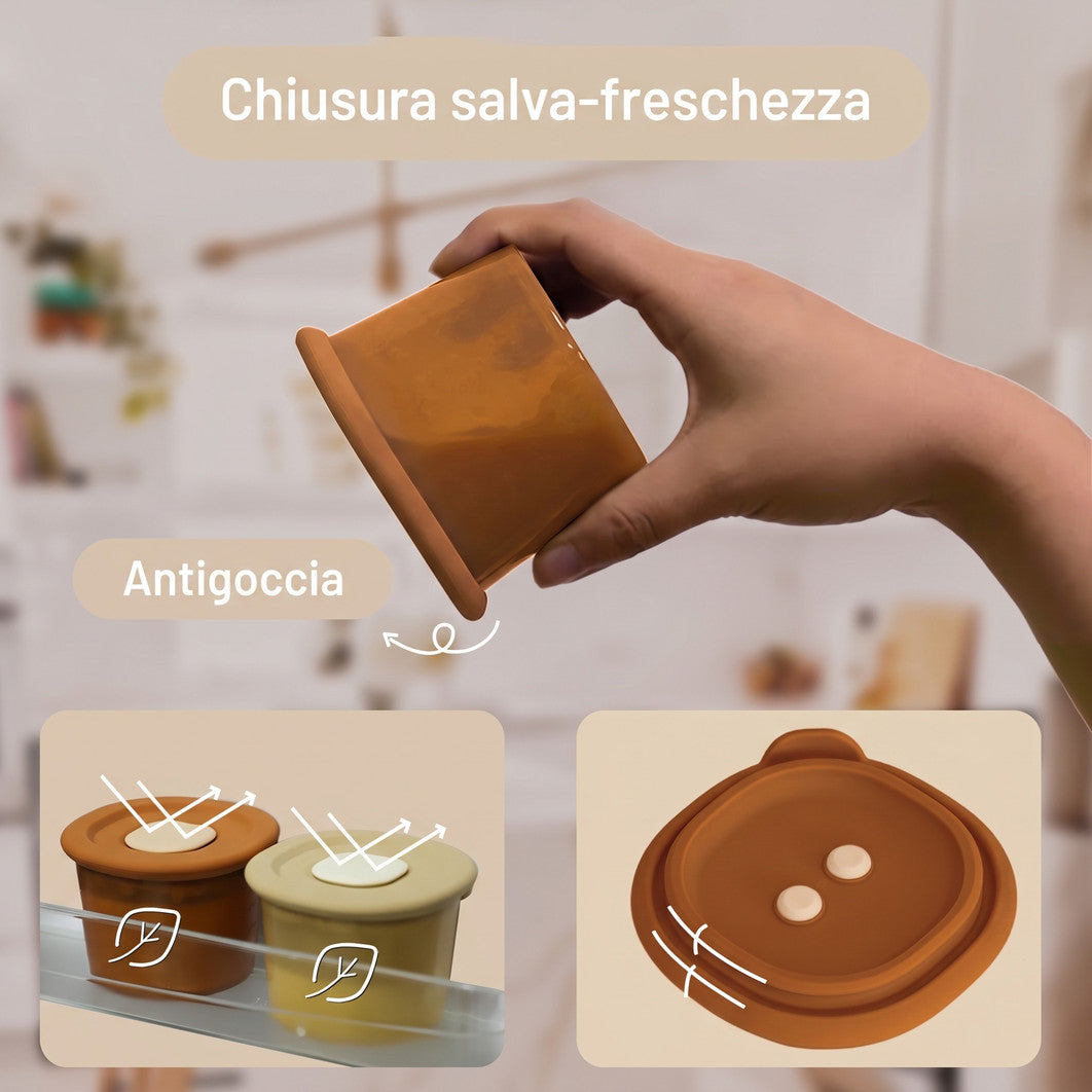 Contenitori per la pappa - Chiusura salva-freschezza