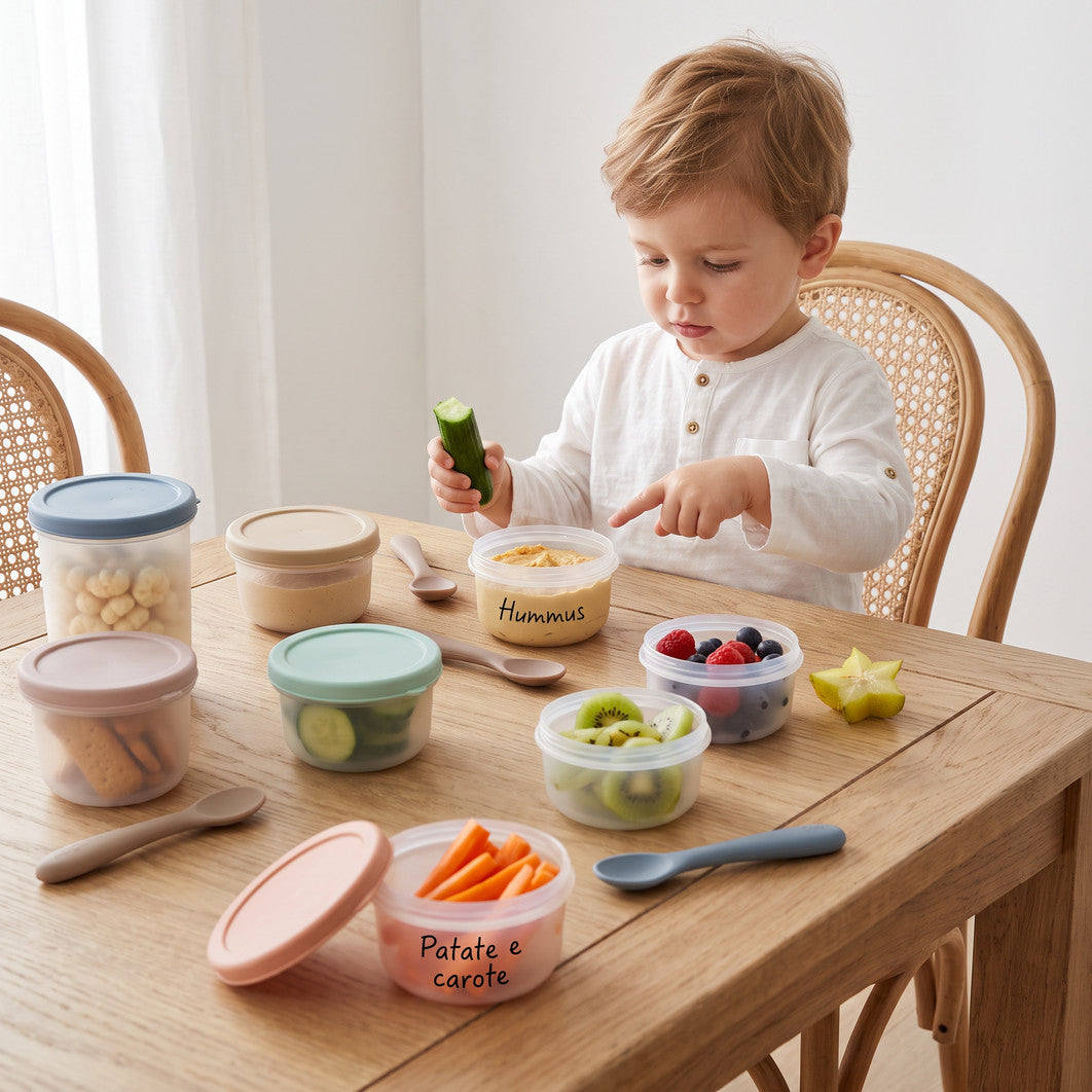 Contenitori per la pappa - Bimbo a tavola con gli snack