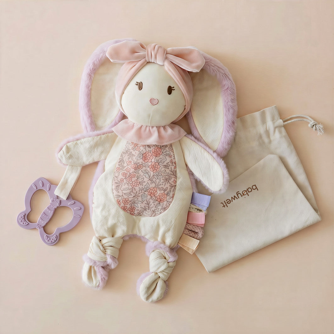 Doudou Coniglietto - Doudou con massaggiagengive e sacchetto