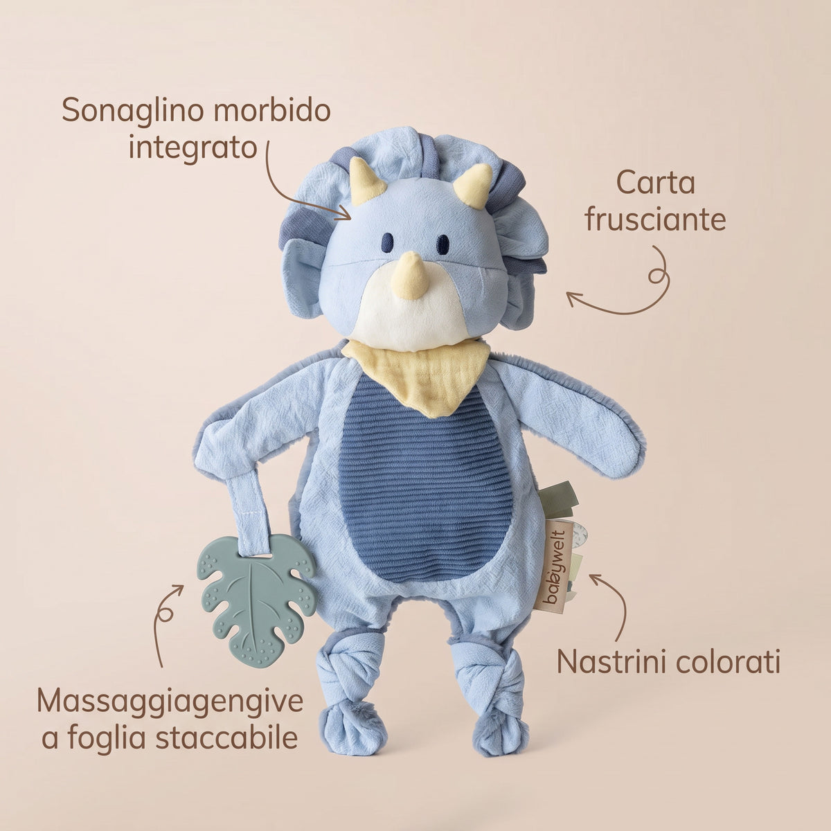 Doudou Dino - Le caratteristiche del doudou