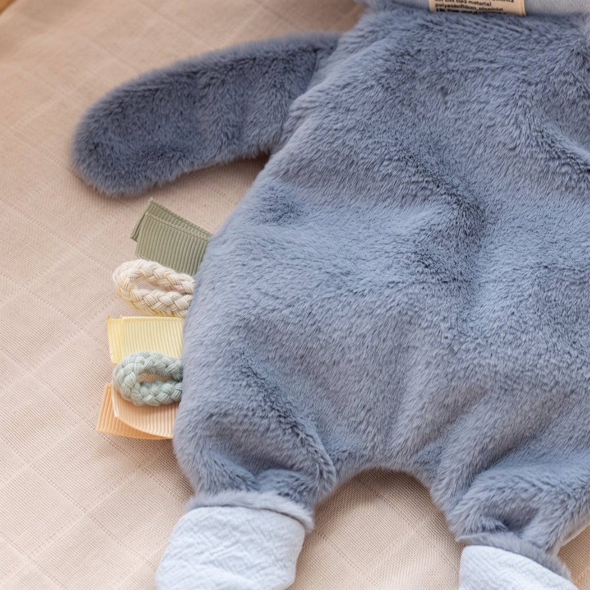 Doudou Dino - Retro in pelliccia e nastrini