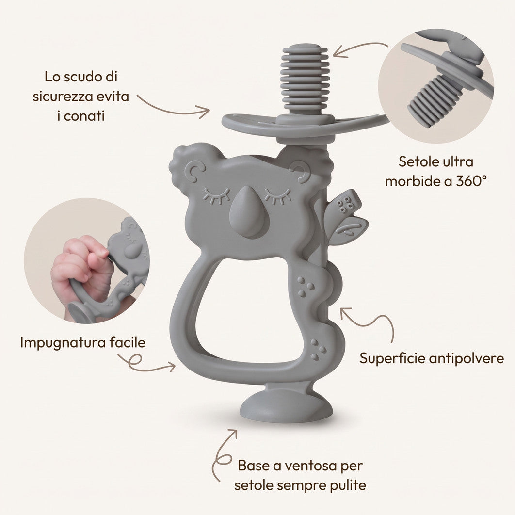 Massaggiagengive Koala - Grigio, dettagli