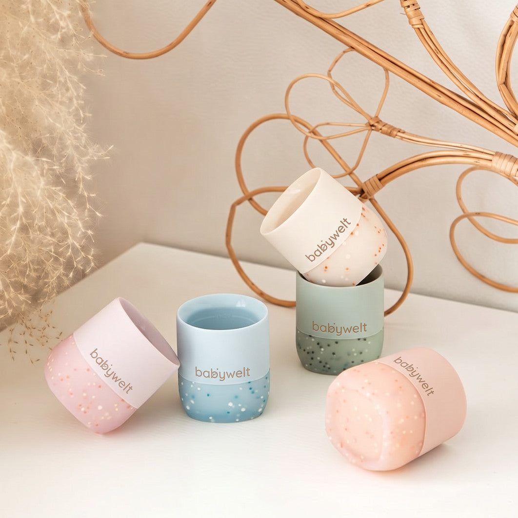 Primo bicchiere 60 ml - Cinque colori, vimini e pampas