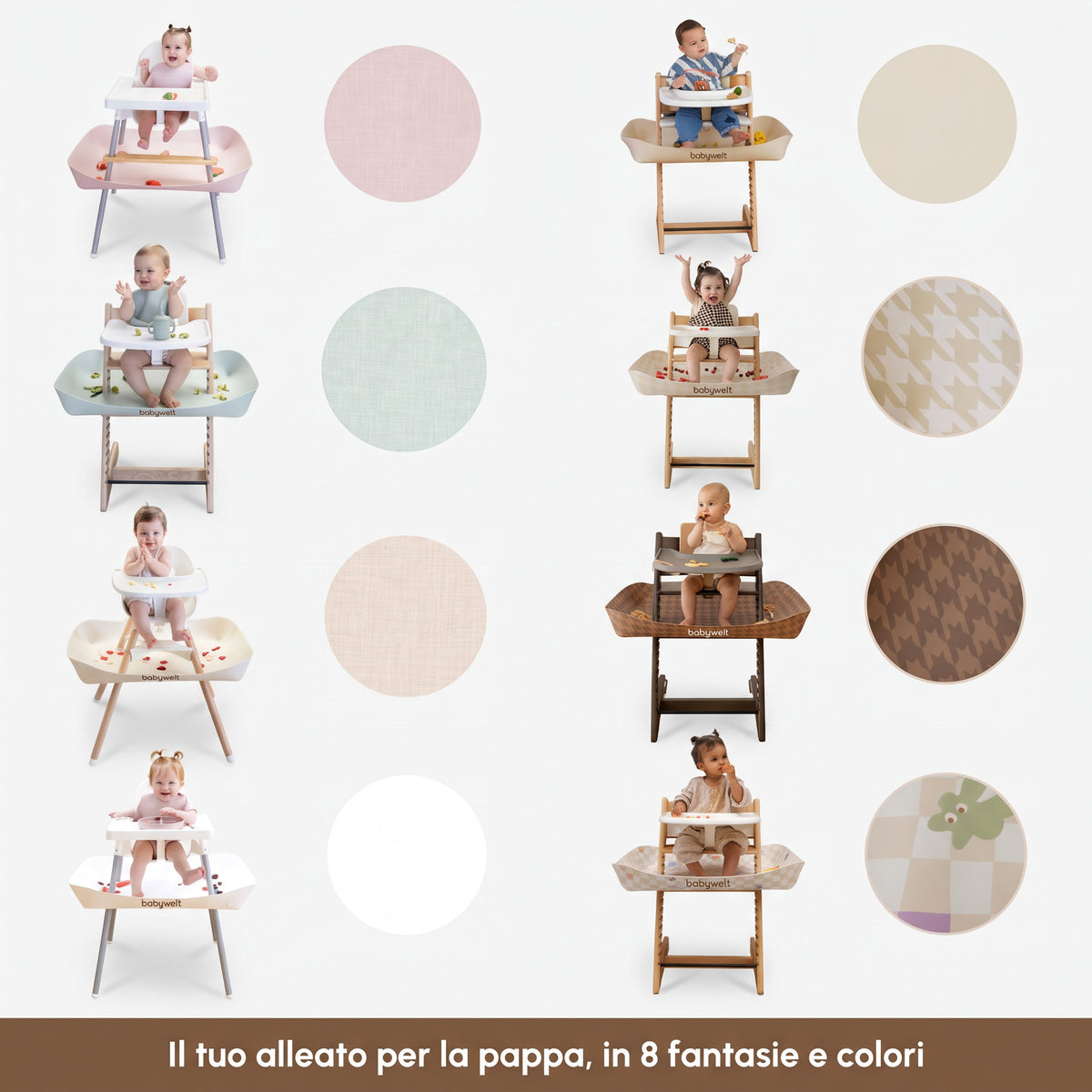 Raccogli-pappa per seggiolone - Tutti i colori e le fantasie