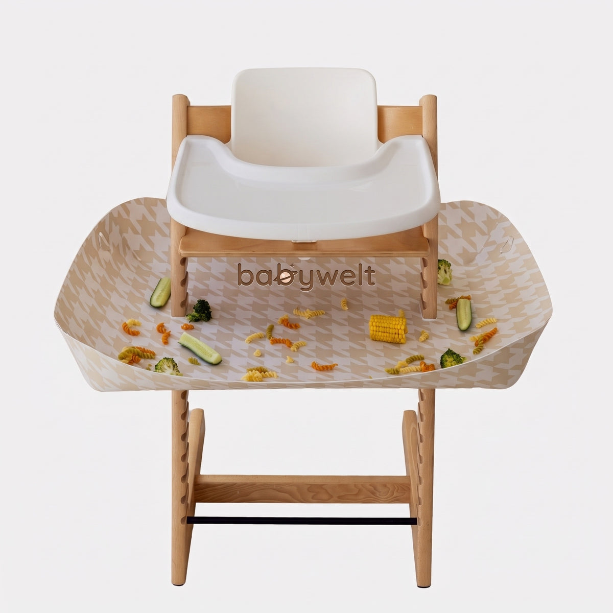 Raccogli-pappa per seggiolone - Stokke Tripp Trapp, Pied-de-poule mandorla