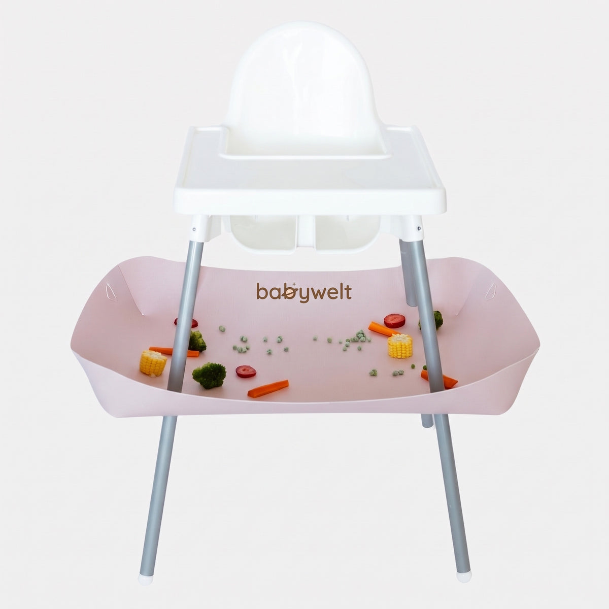 Raccogli-pappa per seggiolone - IKEA Antilop, Rosa cipria