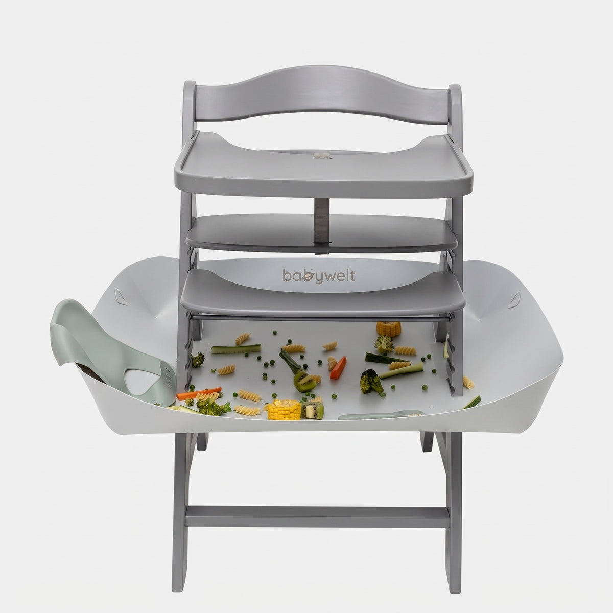 Raccogli-pappa per seggiolone - Hauck Alpha+ / Beta+, Grigio