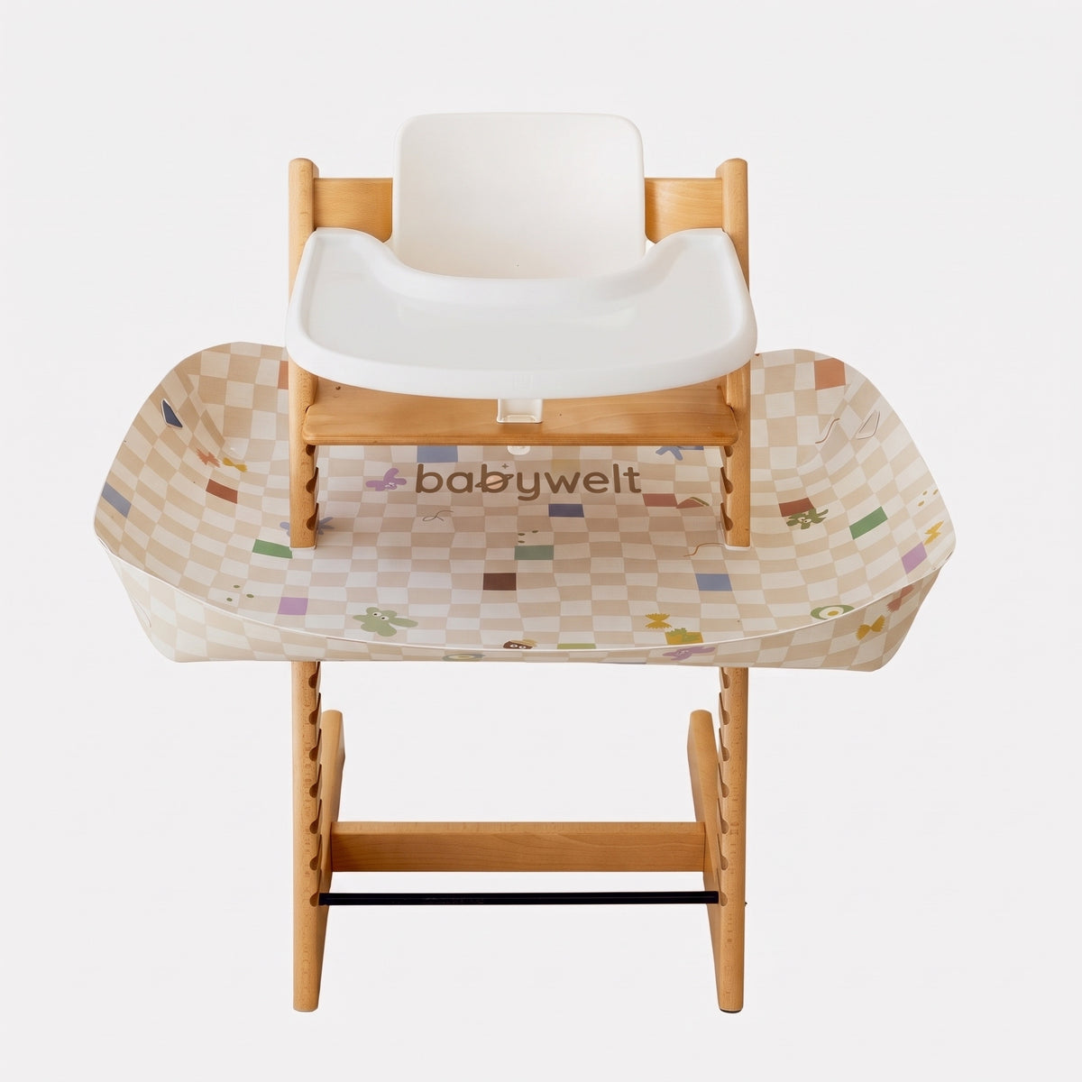 Raccogli-pappa per seggiolone - Kinderkraft Enock, Quadretti