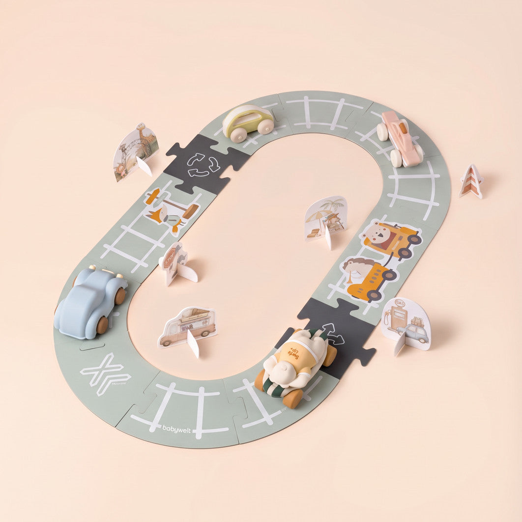 Set gioco Go & Explore - Pista ovale binari con macchinine
