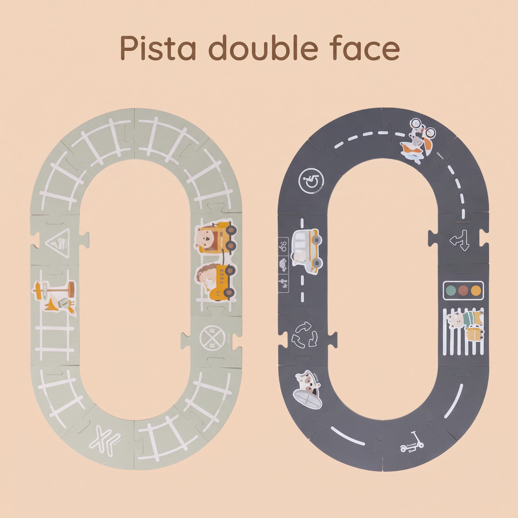 Set gioco Go & Explore - Pista double face