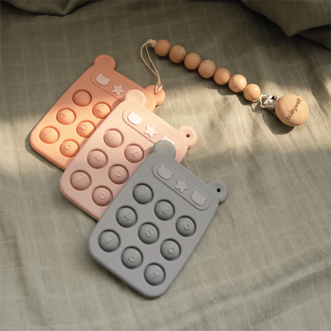 Telefono giocattolo - Classico, tre colori sulla mussola