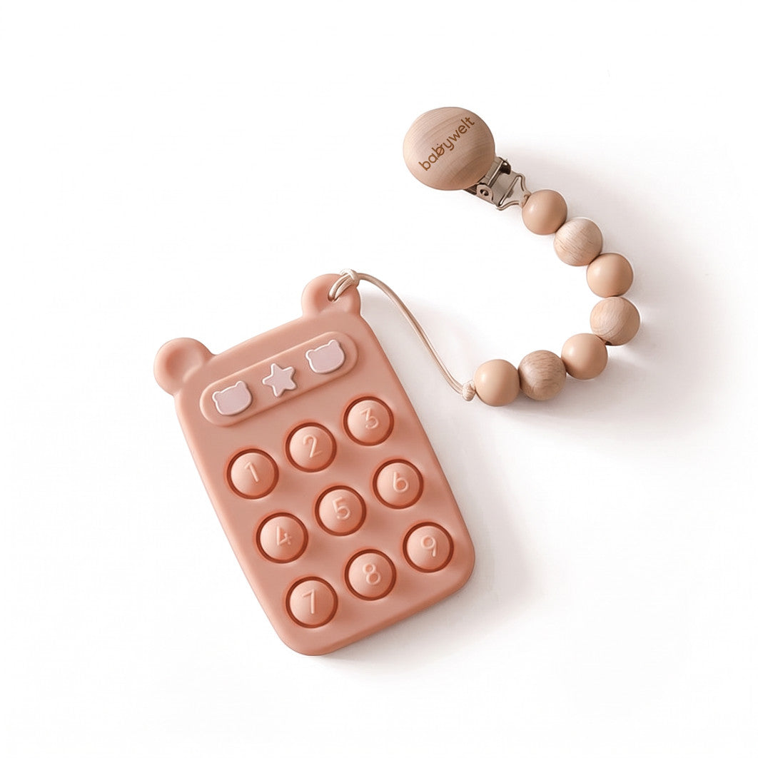 Telefono giocattolo - Polvere su bianco