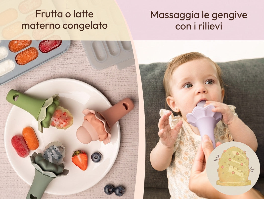 Fastidio dei dentini, Frutta e bimba