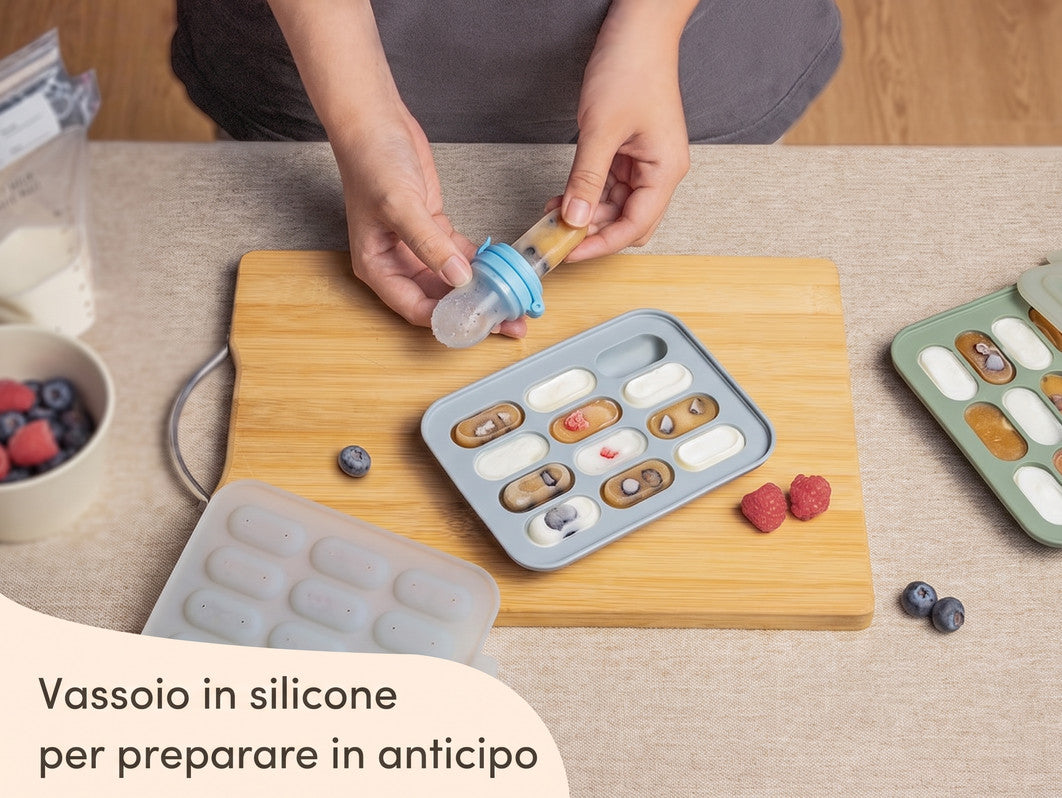 Pappe surgelate, Vassoio in silicone
