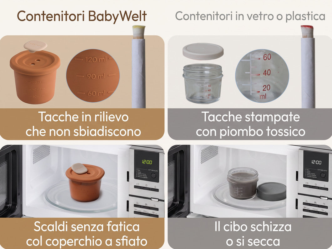 Primi e ultimi contenitori, Confronto vetro e plastica
