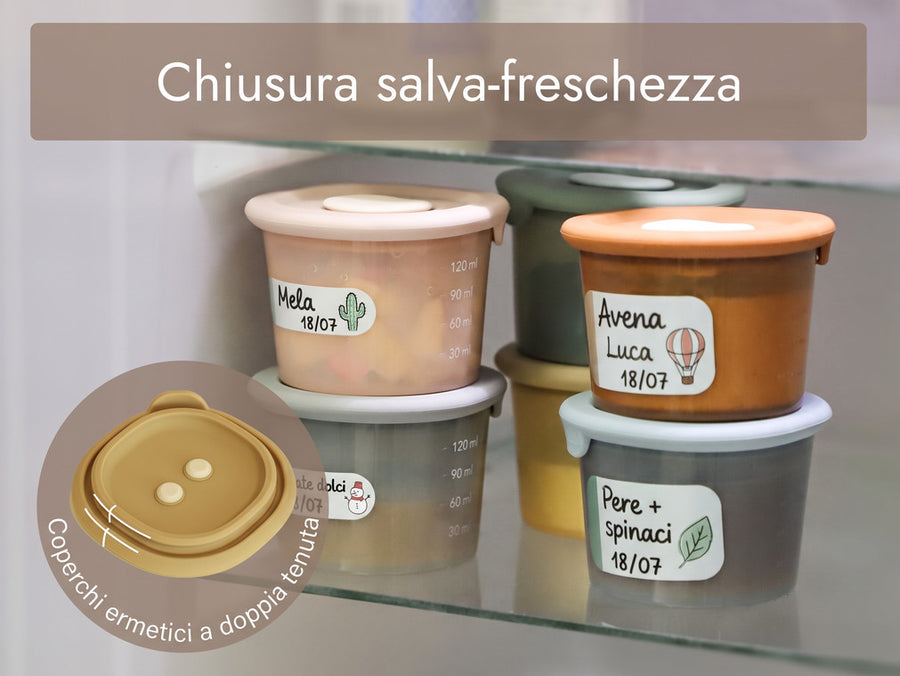 Freschezza dentro, Contenitori in frigo