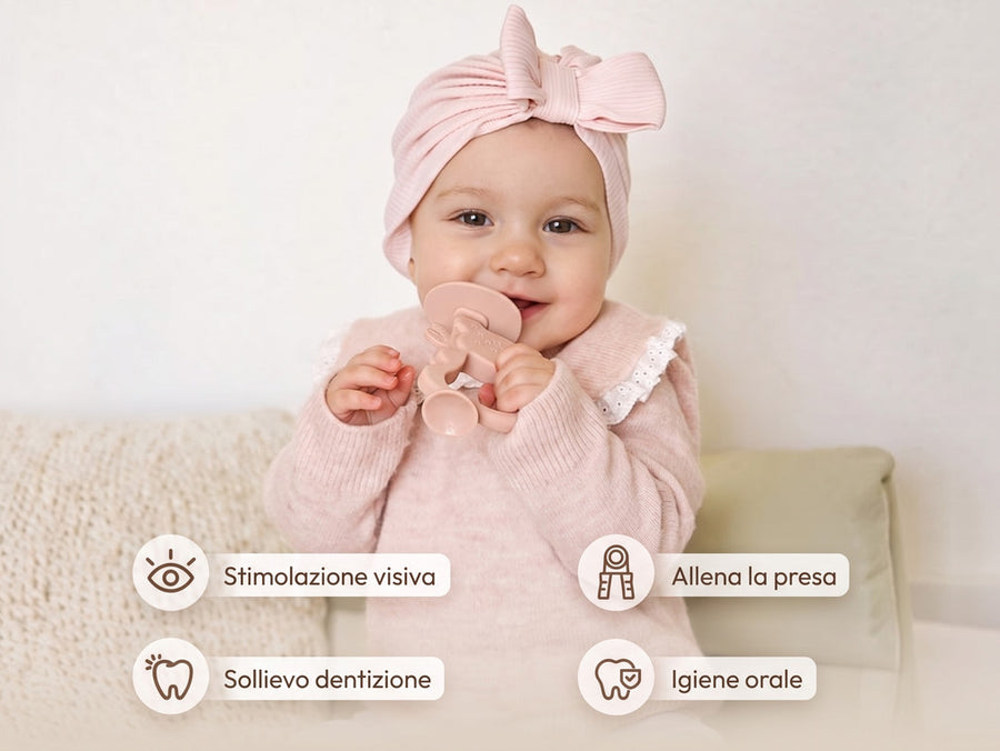 Il primo massaggiagengive, Bimba con turbante