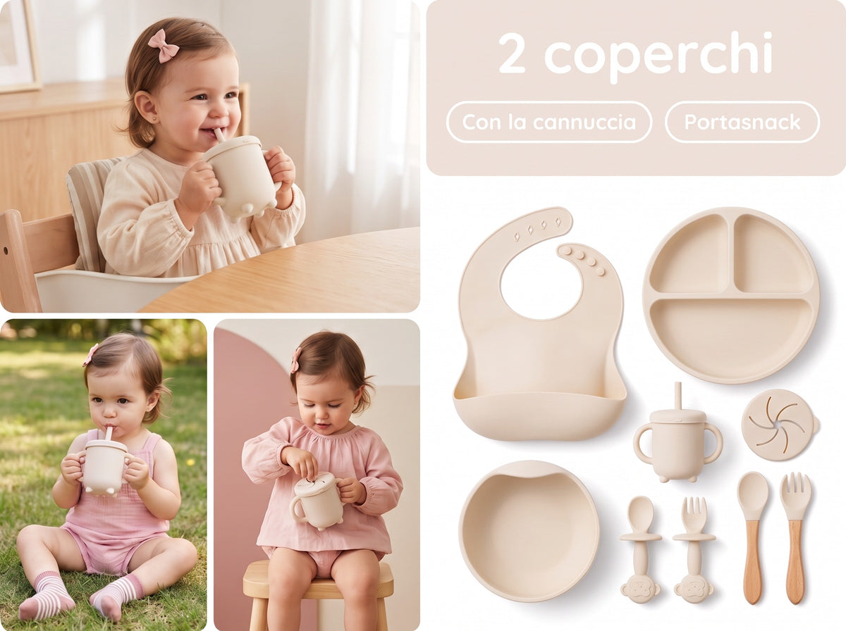 Bicchiere con cannuccia