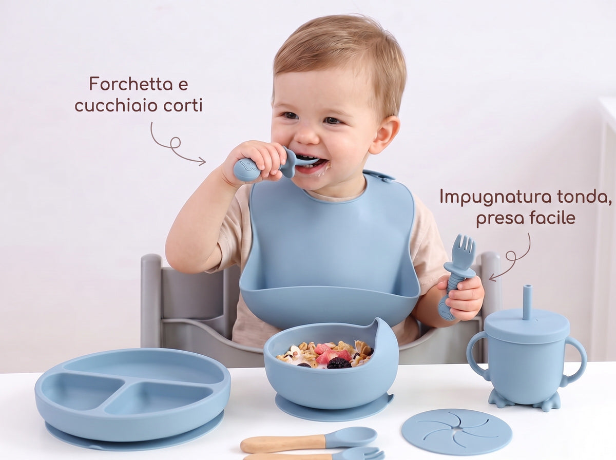 Forchetta e cucchiaio corti