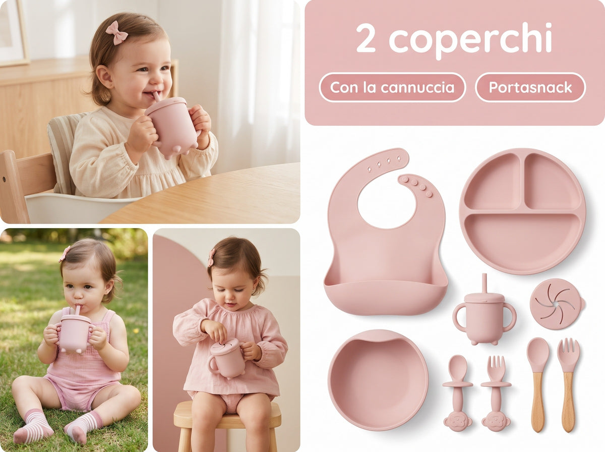 Bicchiere con cannuccia