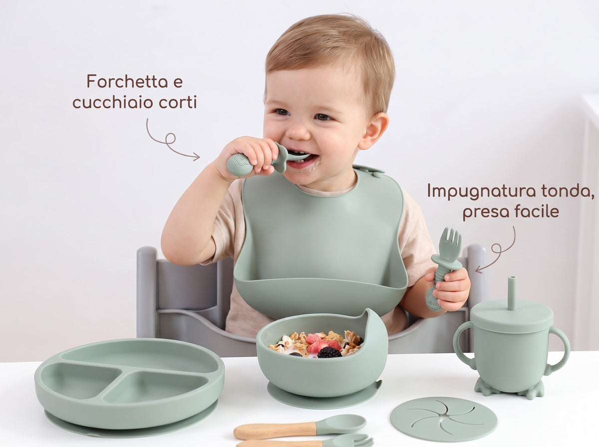 Forchetta e cucchiaio corti