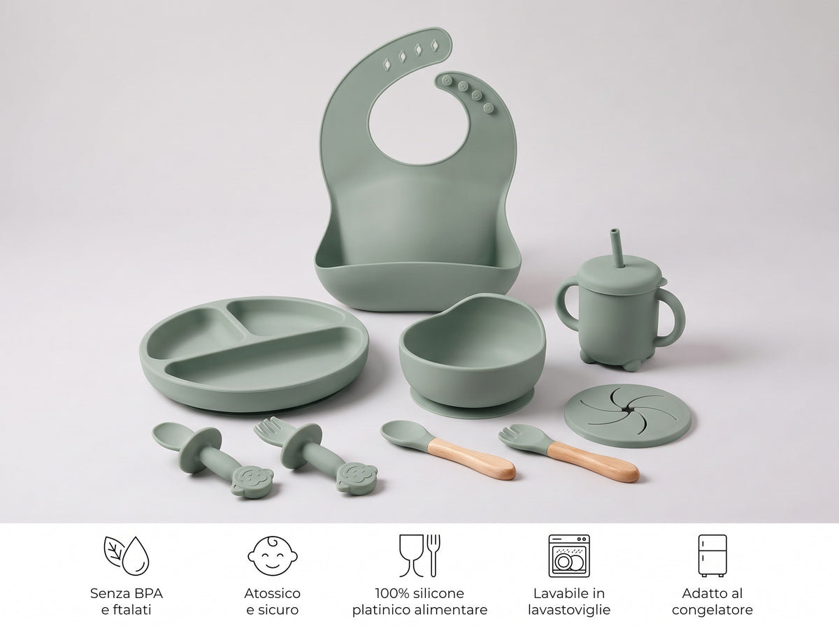 Set e icone della sicurezza - Salvia/Menta
