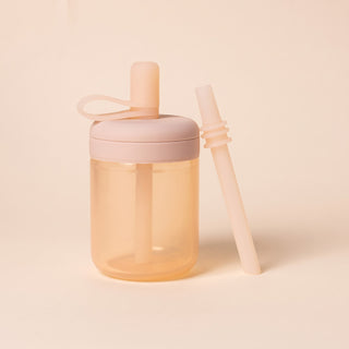 Tazza con cannuccia in silicone - 150 ml